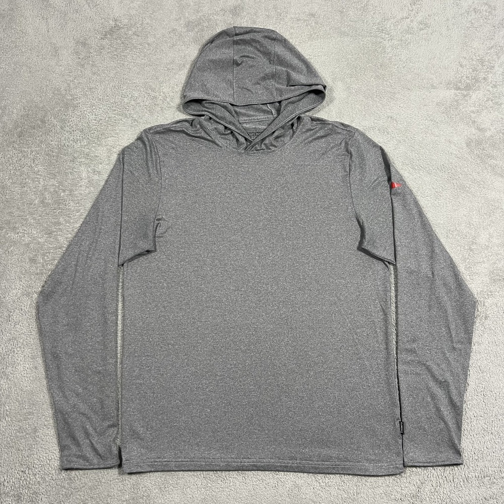 Florence Marine X Hooded Shirt Mens Medium Performance Gray Lightweight